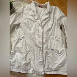 Dickies Women's White Scrub Jacket